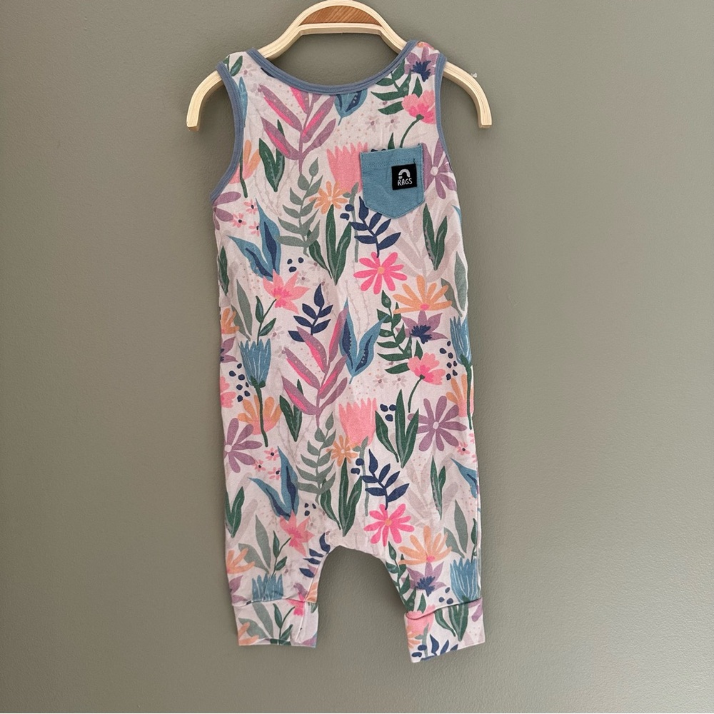Rags to Raches Floral Tank Romper